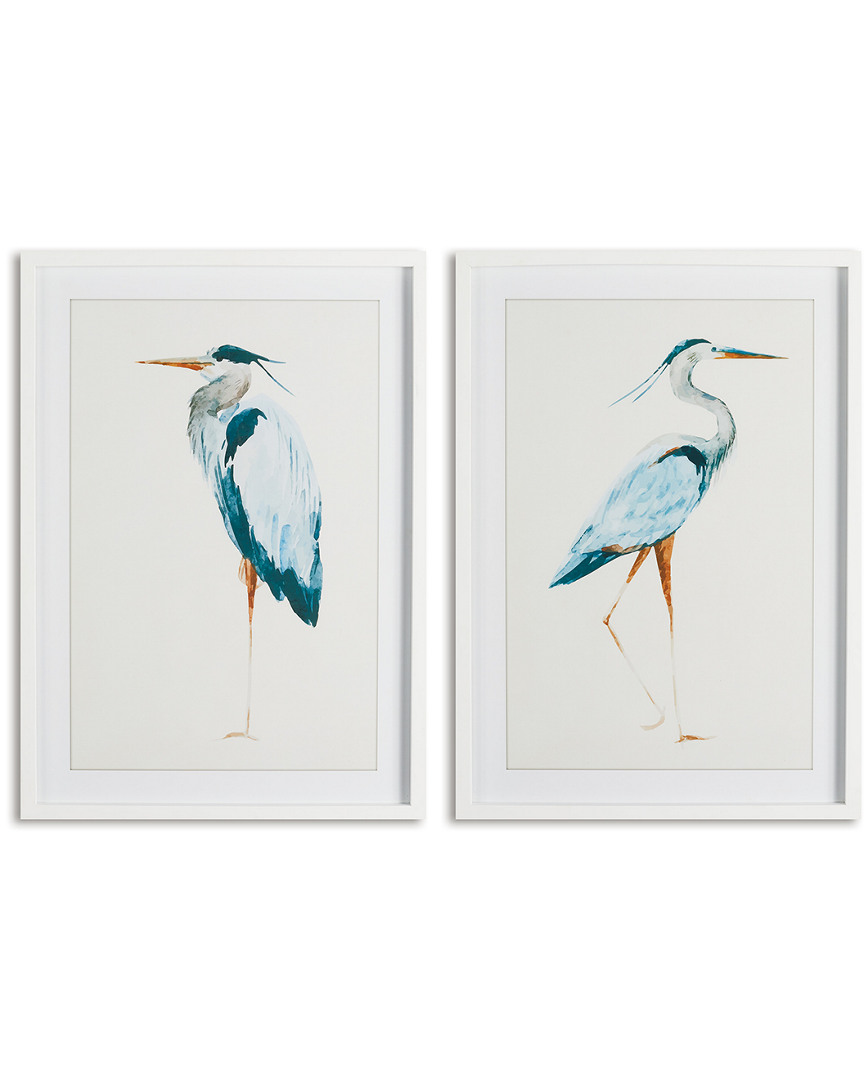 Napa Home & Garden Set Of 2 Blue Heron Prints