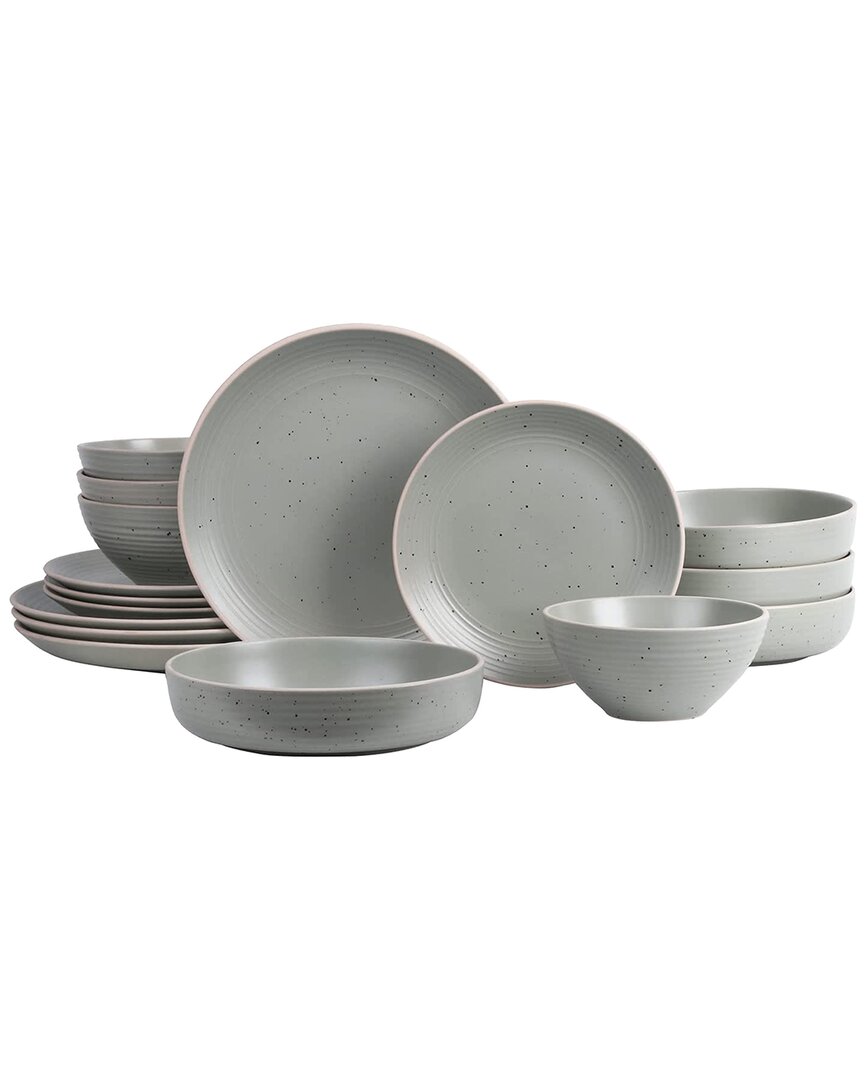 Elama Ace 16pc Stoneware Dinnerware Set