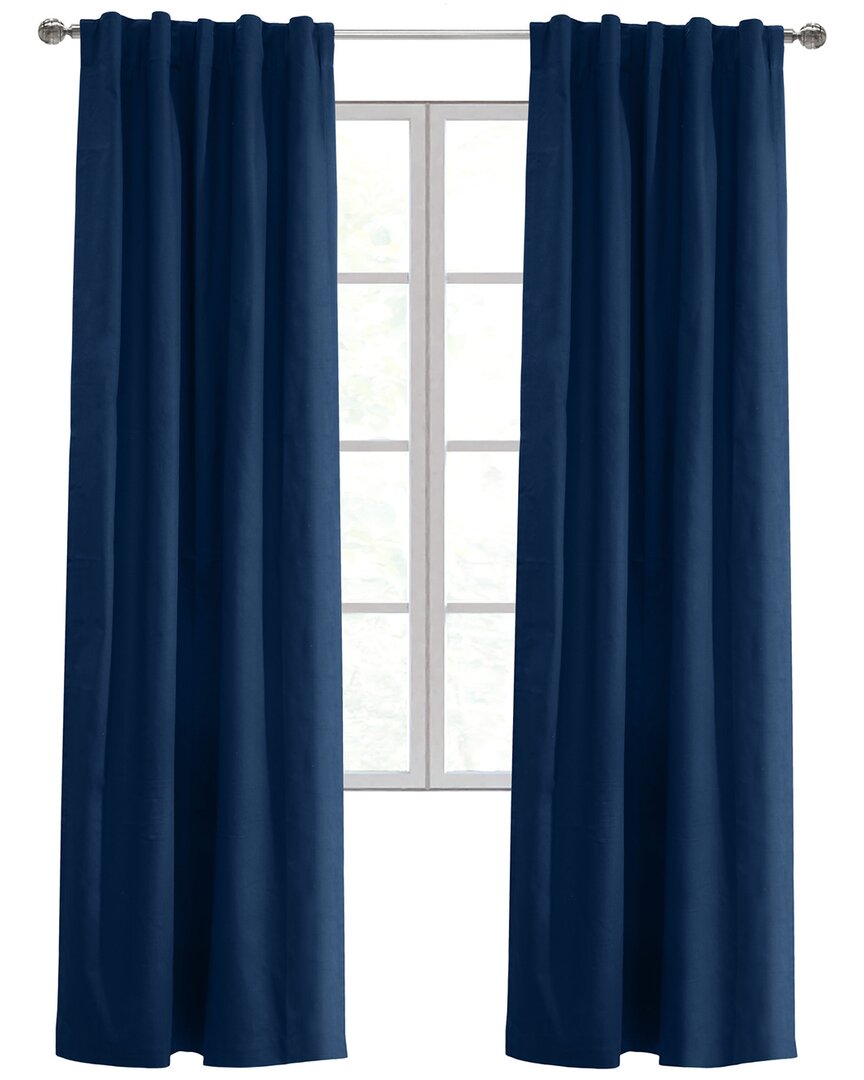 Thermalogic Weathermate Topsions Set Of 2 Room-darkening 40x84 Curtain Panels In Navy