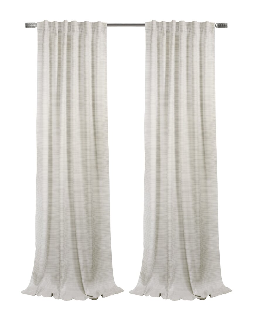 Habitat Austin Light-filtering Dual Header 52x108 Curtain Panel In White