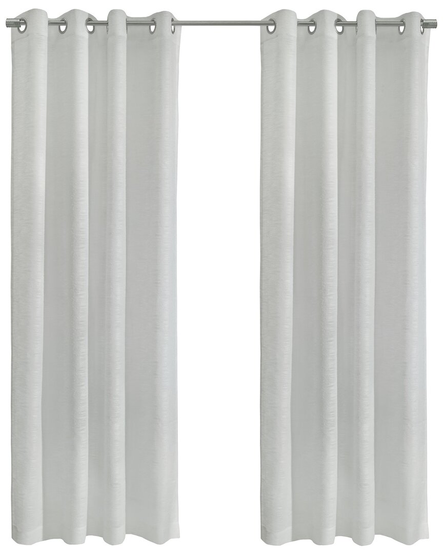 Habitat Boucle Sheer Grommet 52x84 Curtain Panel In White