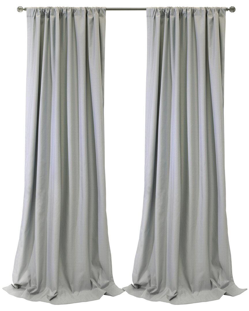 Thermaplus Brooklyn Blackout Dual Header 52x108 Curtain Panel In Grey