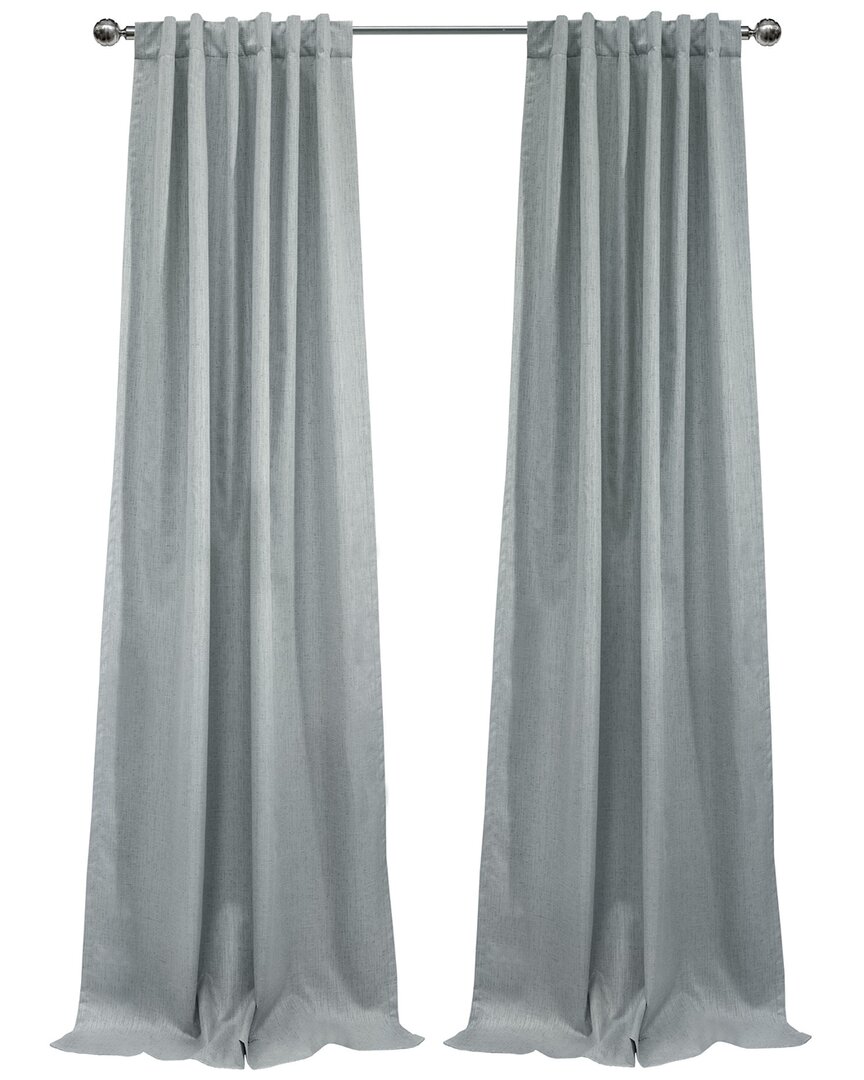 Thermaplus Denver Blackout Dual Header 52x63 Curtain Panel In Silver