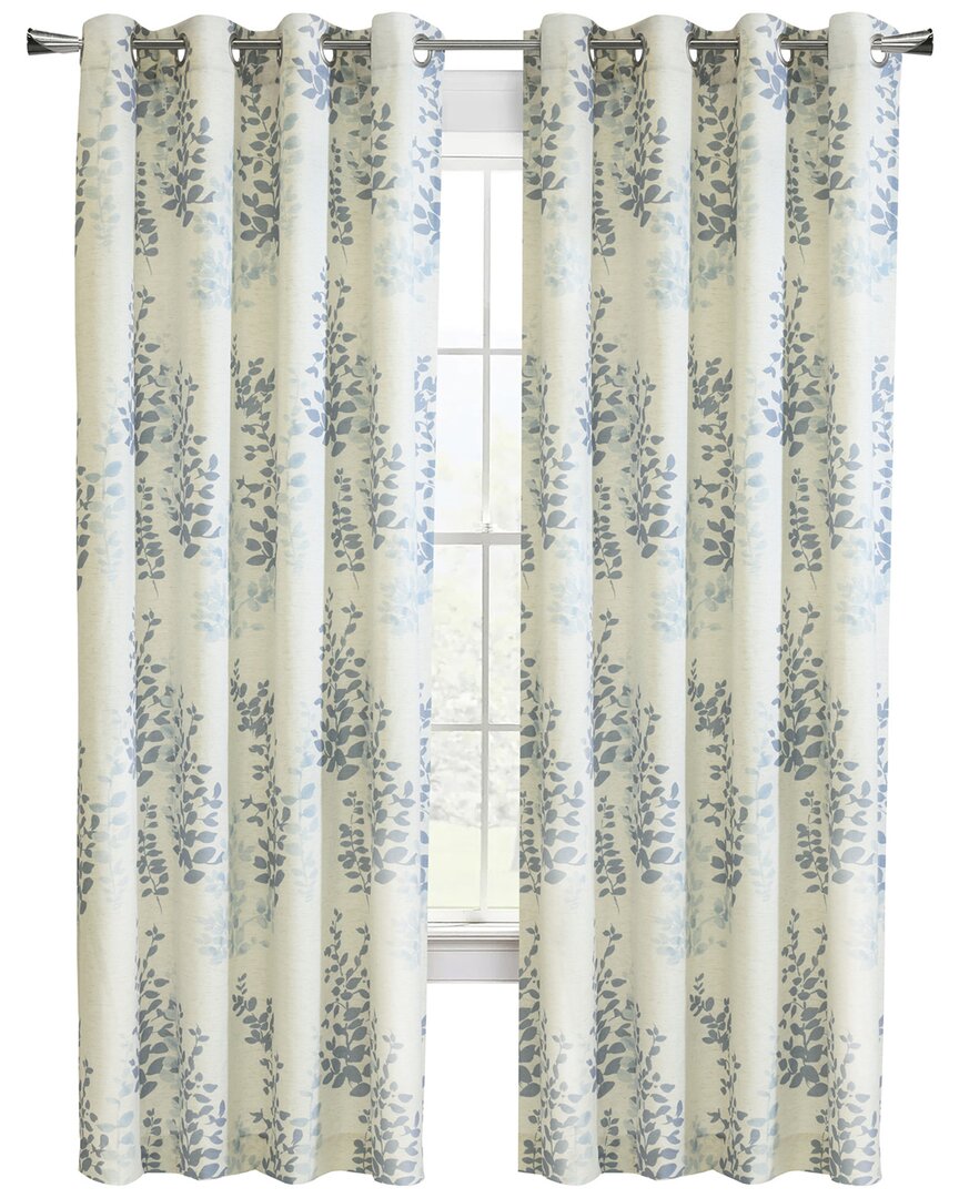 Shop Habitat Lana Light-filtering Grommet 50x108 Curtain Panel In Blue