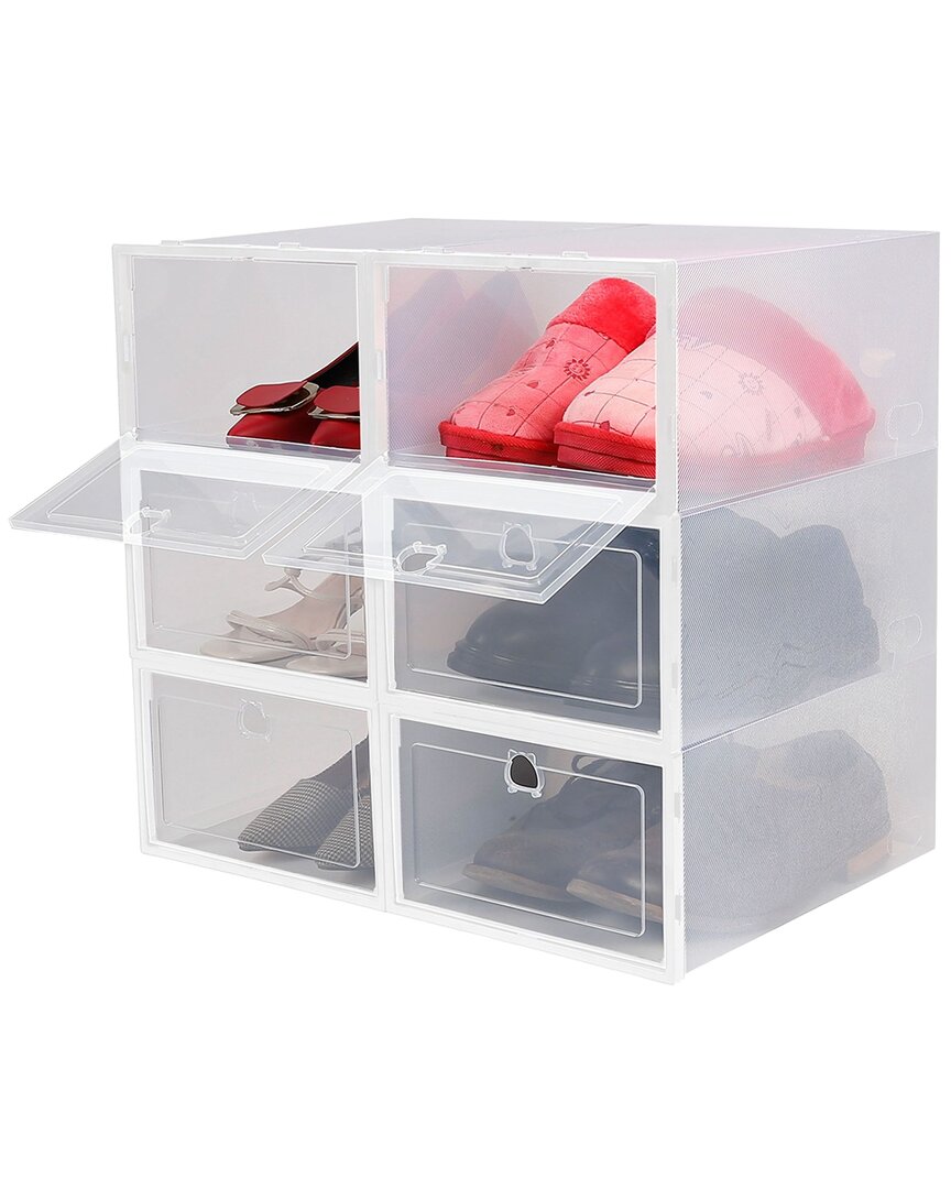 Fresh Fab Finds Pack Of 6 Collapsible Shoe Boxes