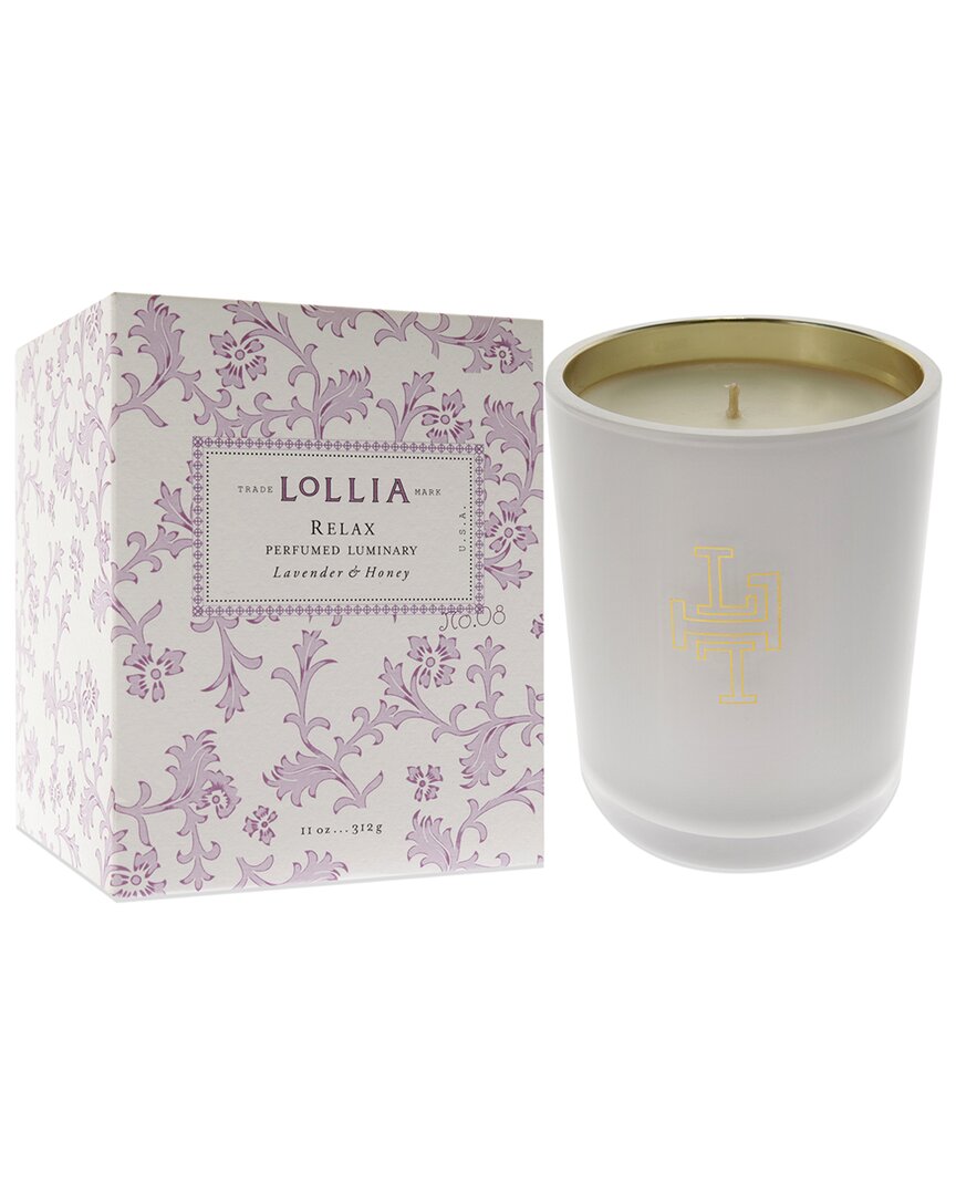 Lollia Imagine Perfumed Luminary 11oz Candle In White