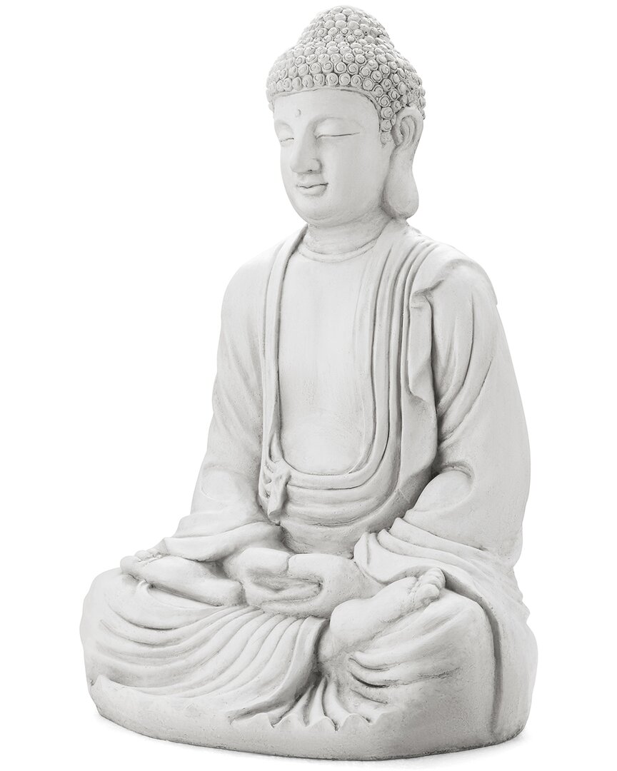GLITZHOME GLITZHOME HANDMADE OVERSIZED MEDITATING BUDDHA STATUE