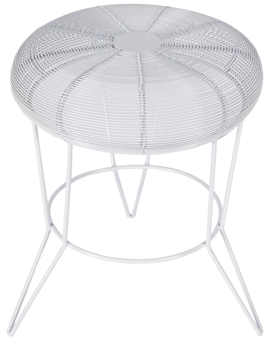 Butler Specialty Company Allen Decorative Wire Accent Table In White