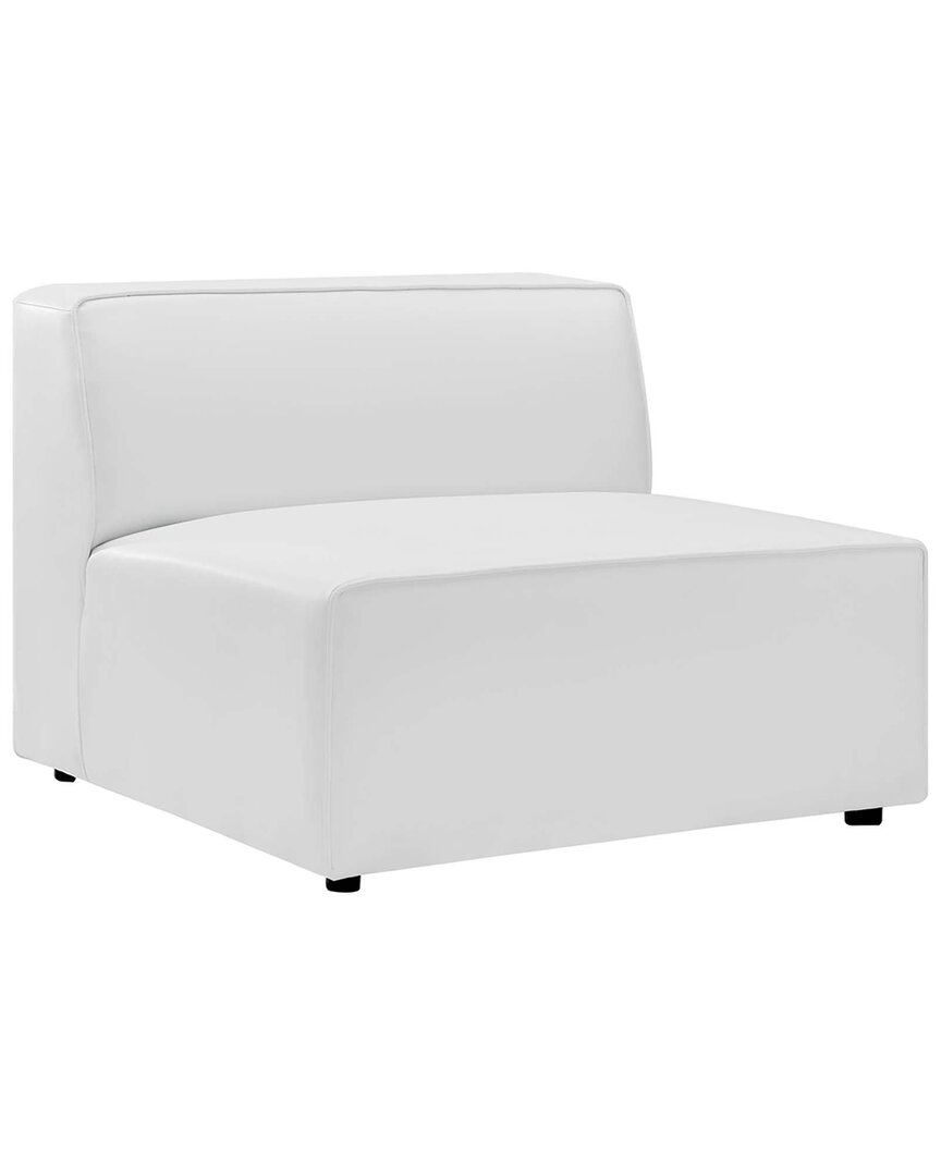 Modway Mingle Armless Chair In White