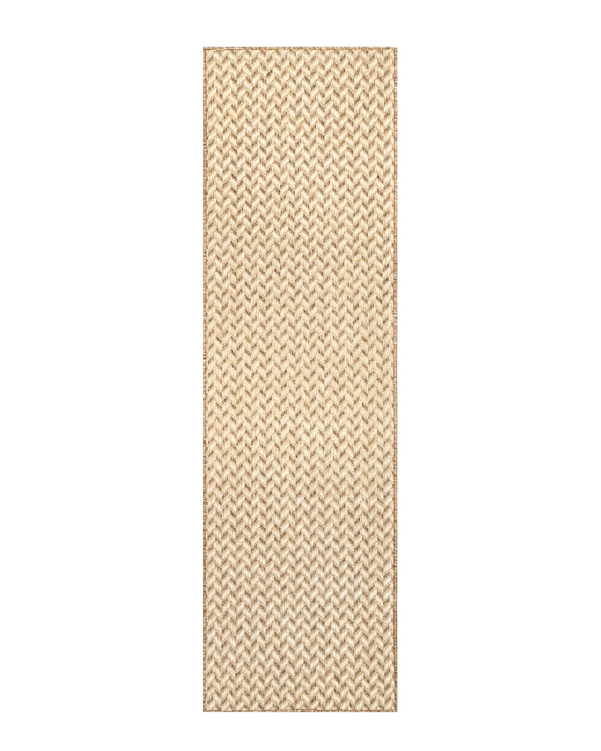 Nuloom Camryn Herringbone Indoor/outdoor Polyester Rug