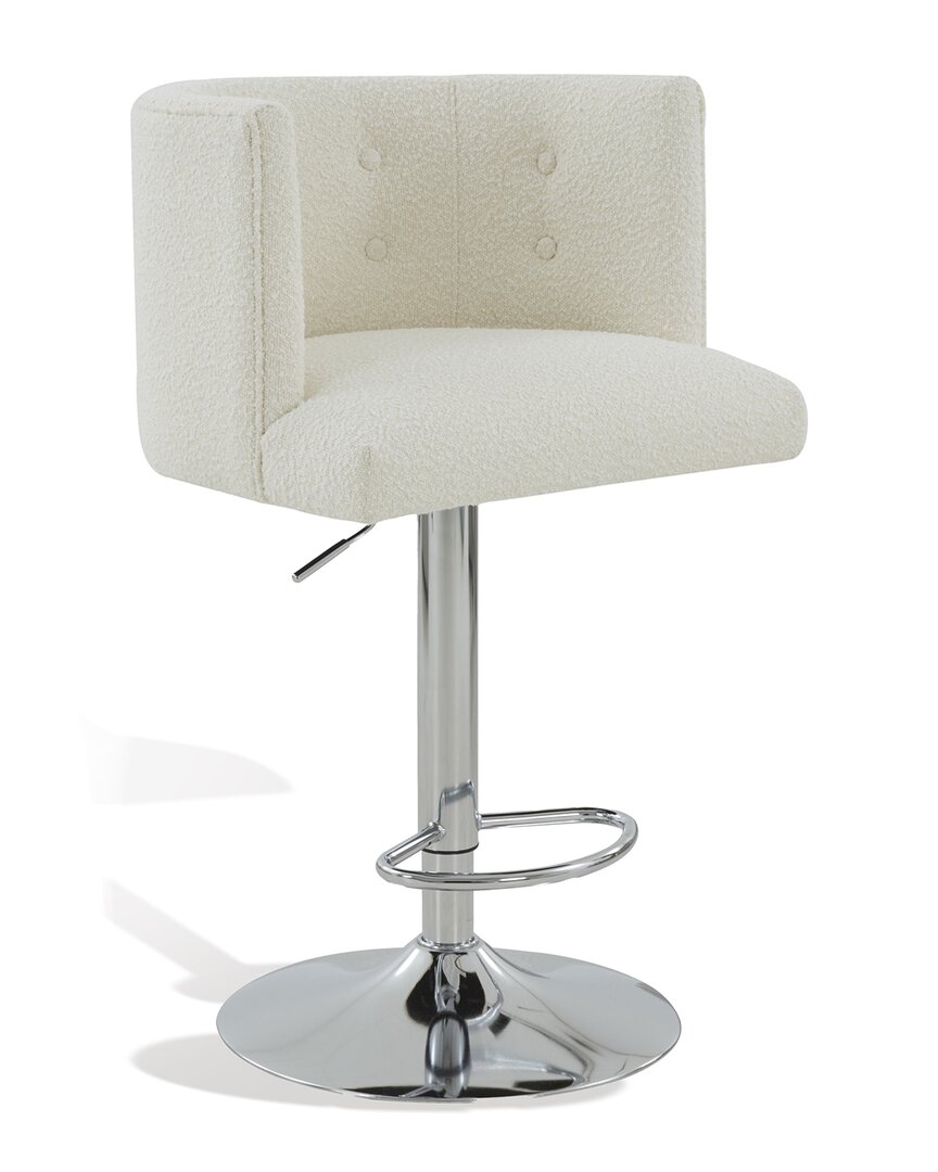 Safavieh Couture Zayna Adjustable Barstool In White