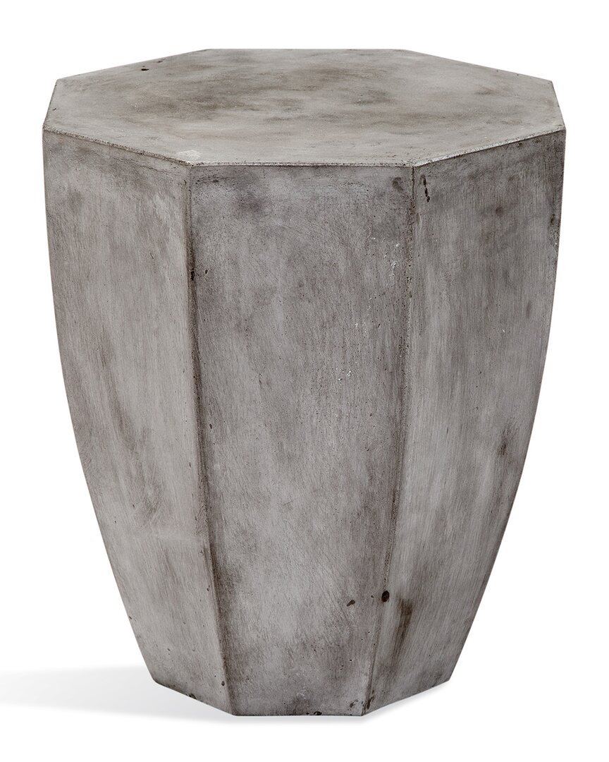 Bassett Mirror Babaloo Octagon End Table In Grey