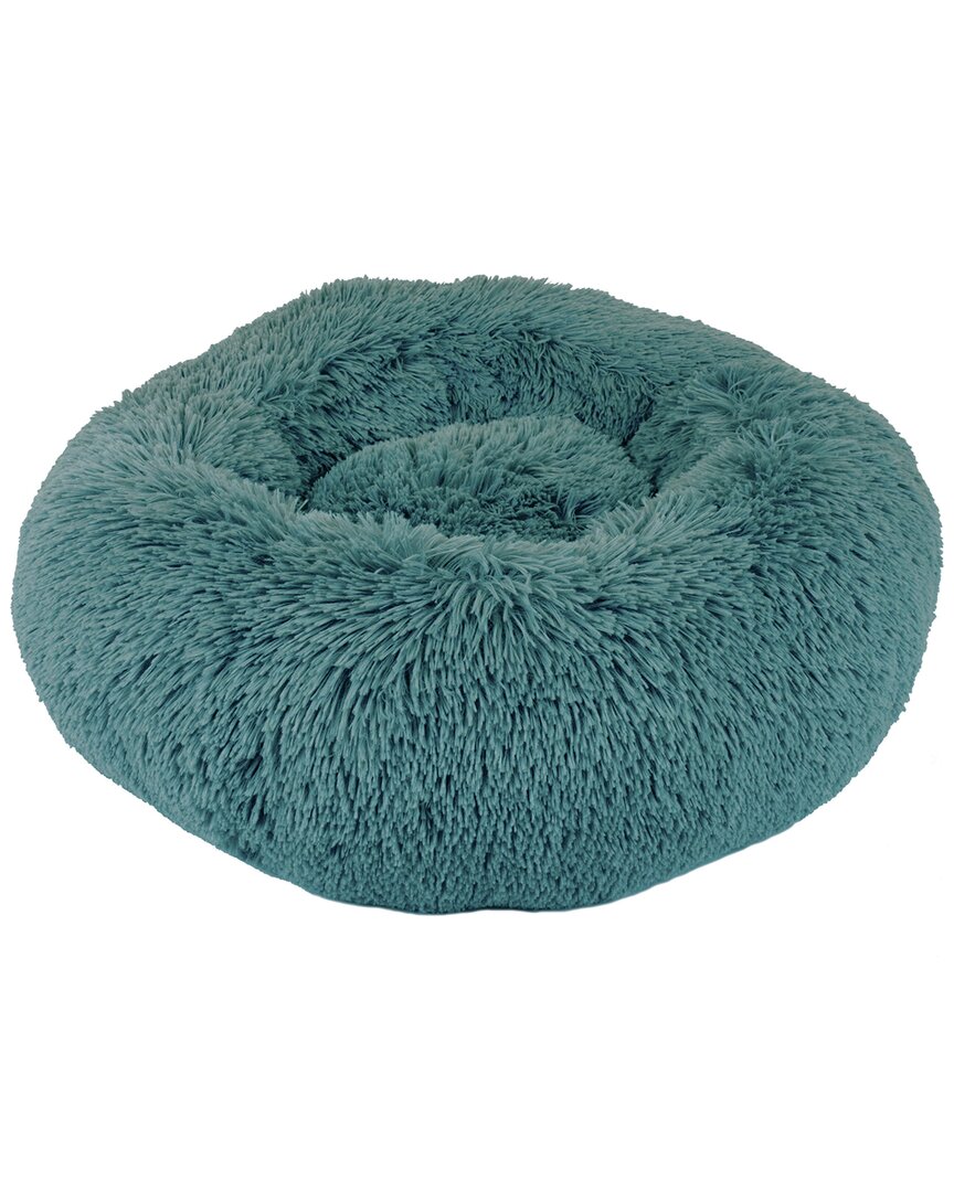 Precious Tails Super Lux Fur Donut Pet Bed- Medium