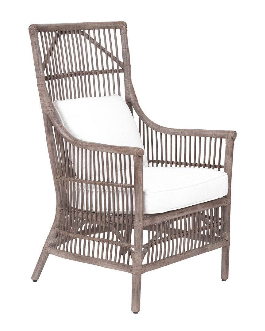 East At Main Set Of 2 Cielo Rattan High Back Arm Chairs