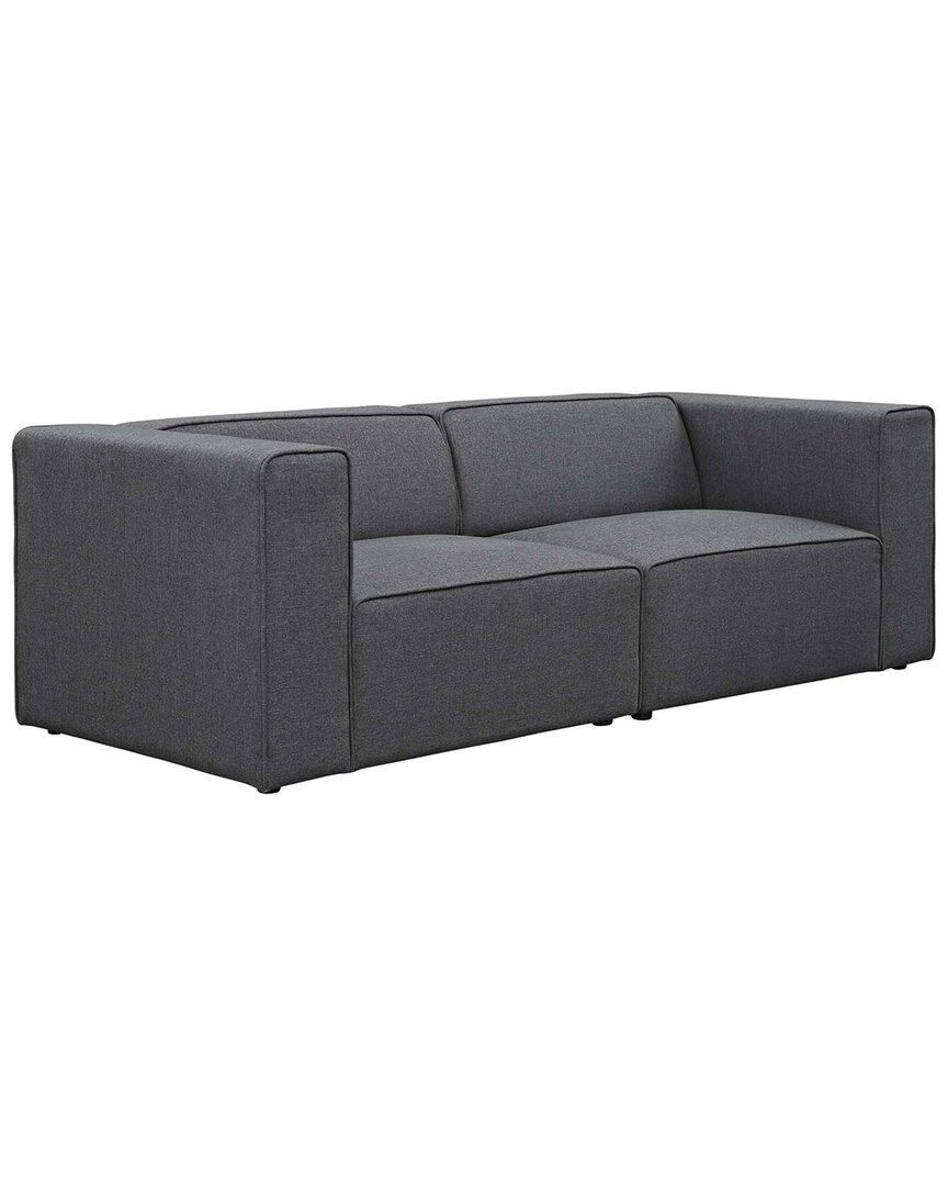 Modway Mingle 2pc Upholstered Fabric Sectional Sofa Set