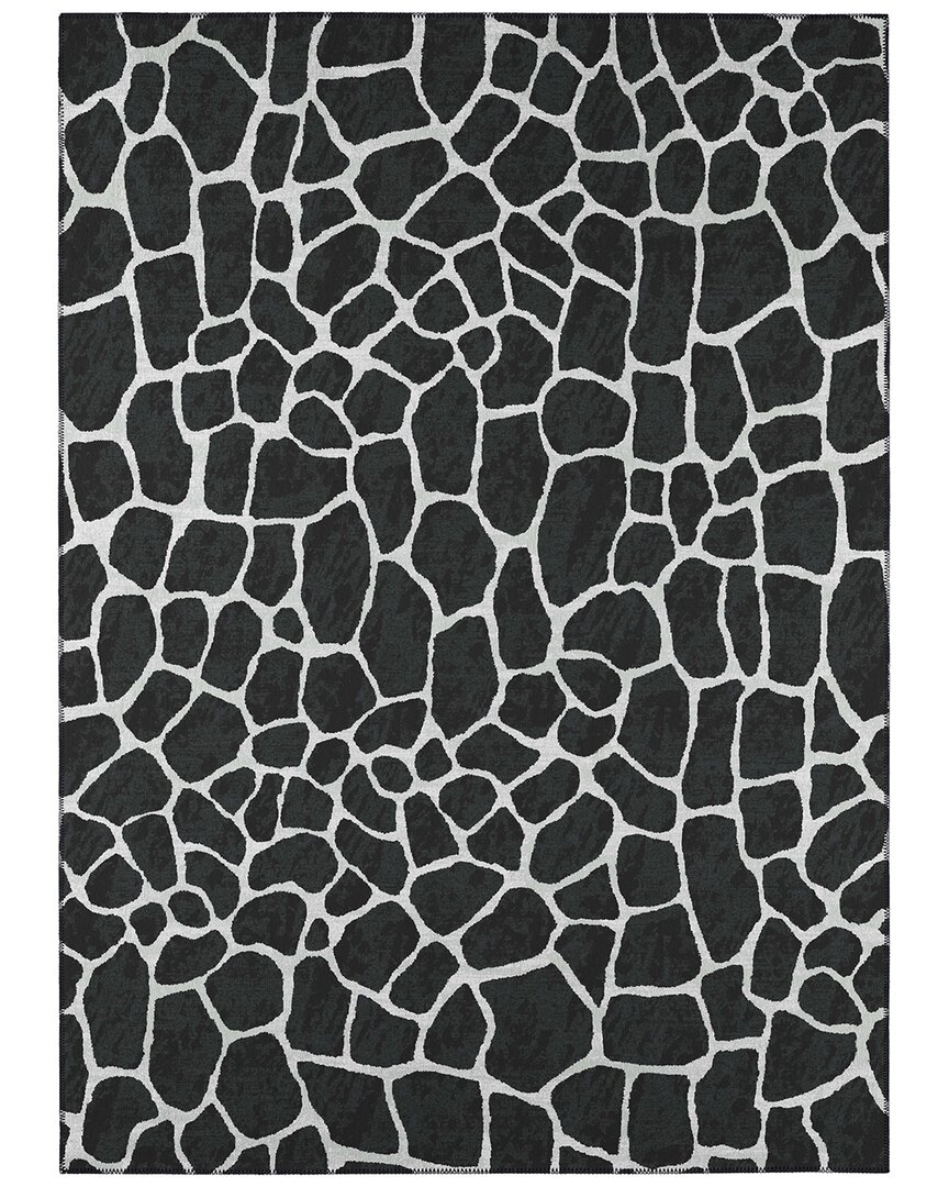 Addison Rugs Safari Indoor/outdoor Washable Rug In Black