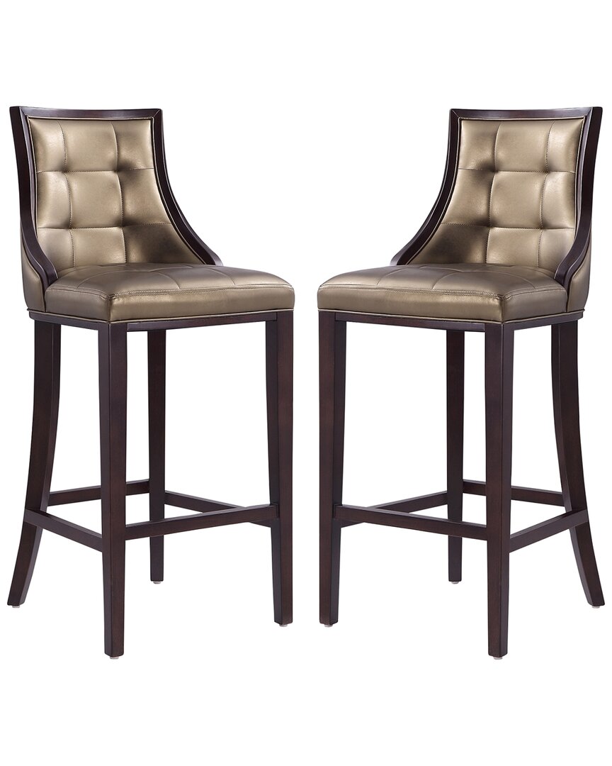 MANHATTAN COMFORT MANHATTAN COMFORT SET OF 2 FIFTH AVENUE BAR STOOLS