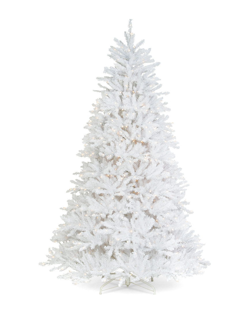 National Tree Company 6.5ft Dunhill White Fir Tree With Clear Lights