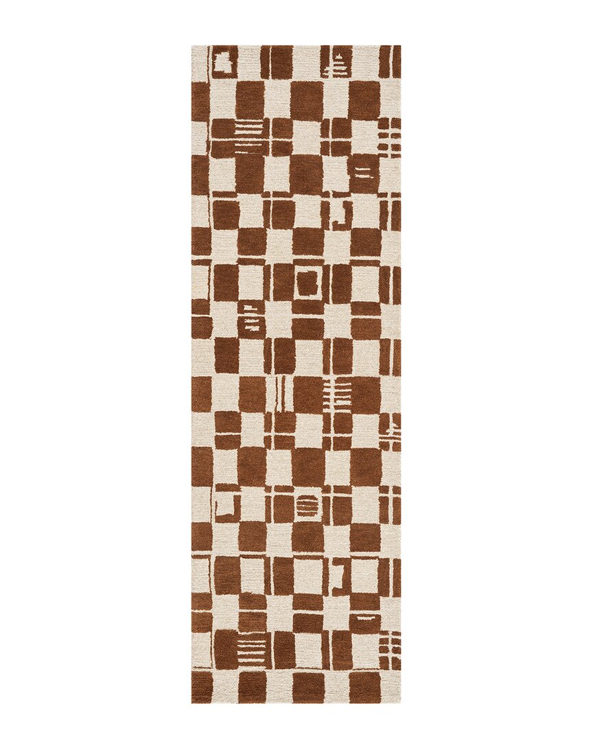 Obeetee Freya Wool Rug In Red