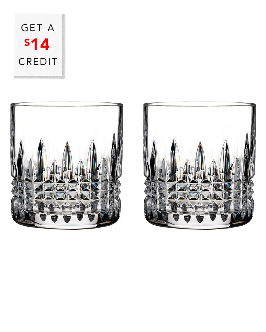 Waterford Lismore Connoisseur Diamond Straight Sided Tumbler, Set Of 2