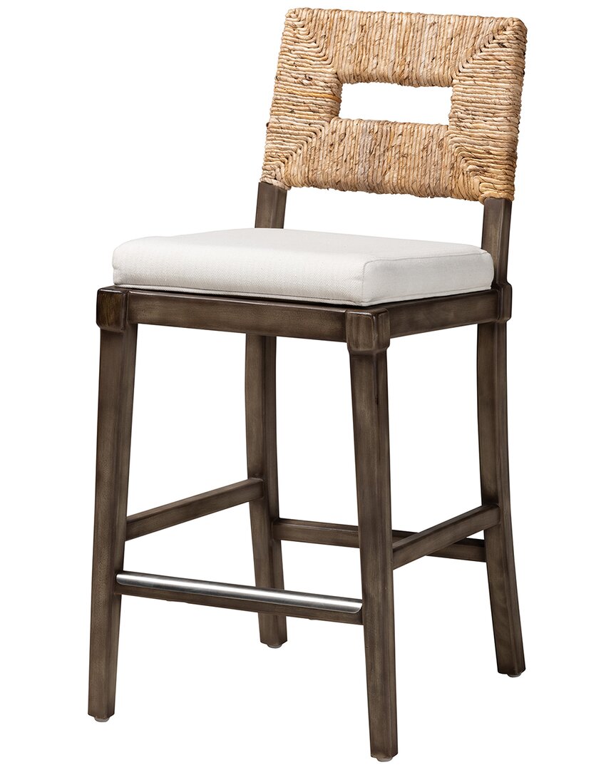 Baxton Studio Porsha Modern Bohemian Dark Brown Fi