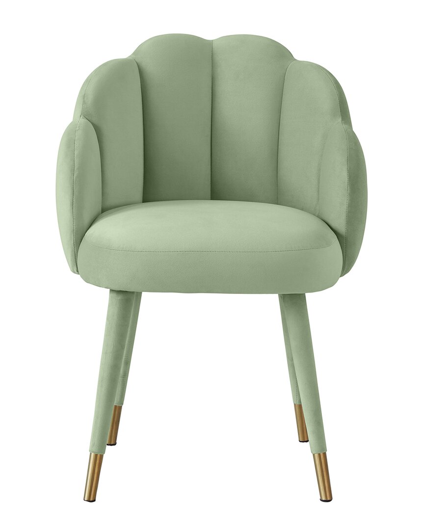 Tov Furniture Gardenia Velvet Dining Chair In Green