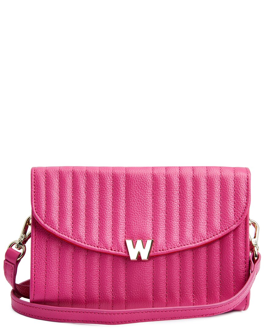 Wolf 1834 Mimi Crossbody Bag With Wristlet In Pink