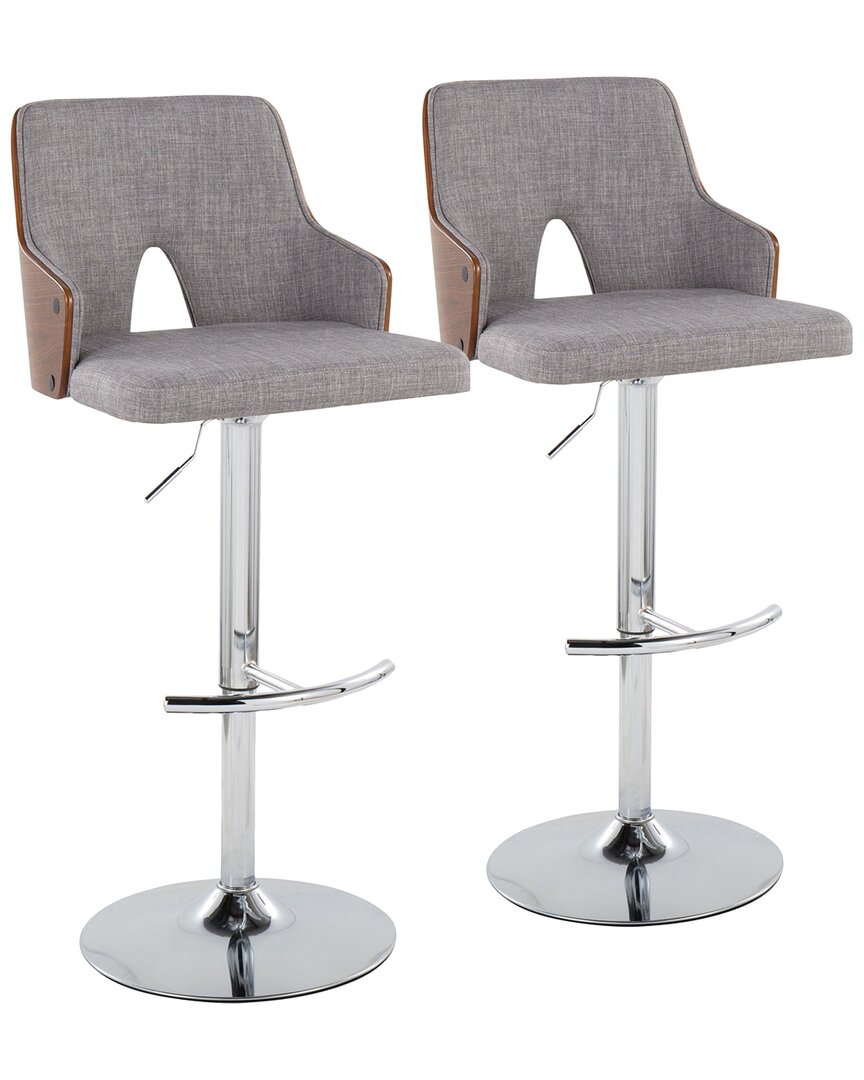Lumisource Stella Adjustable Barstool - Set Of 2 Bs-stella-rn