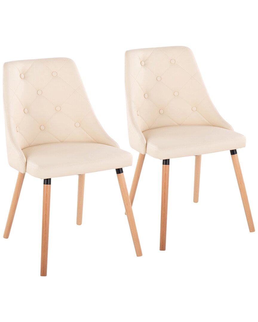 Lumisource Giovanni Chair - Set Of 2 Ch-giovpu-wtpr1 Nacr2