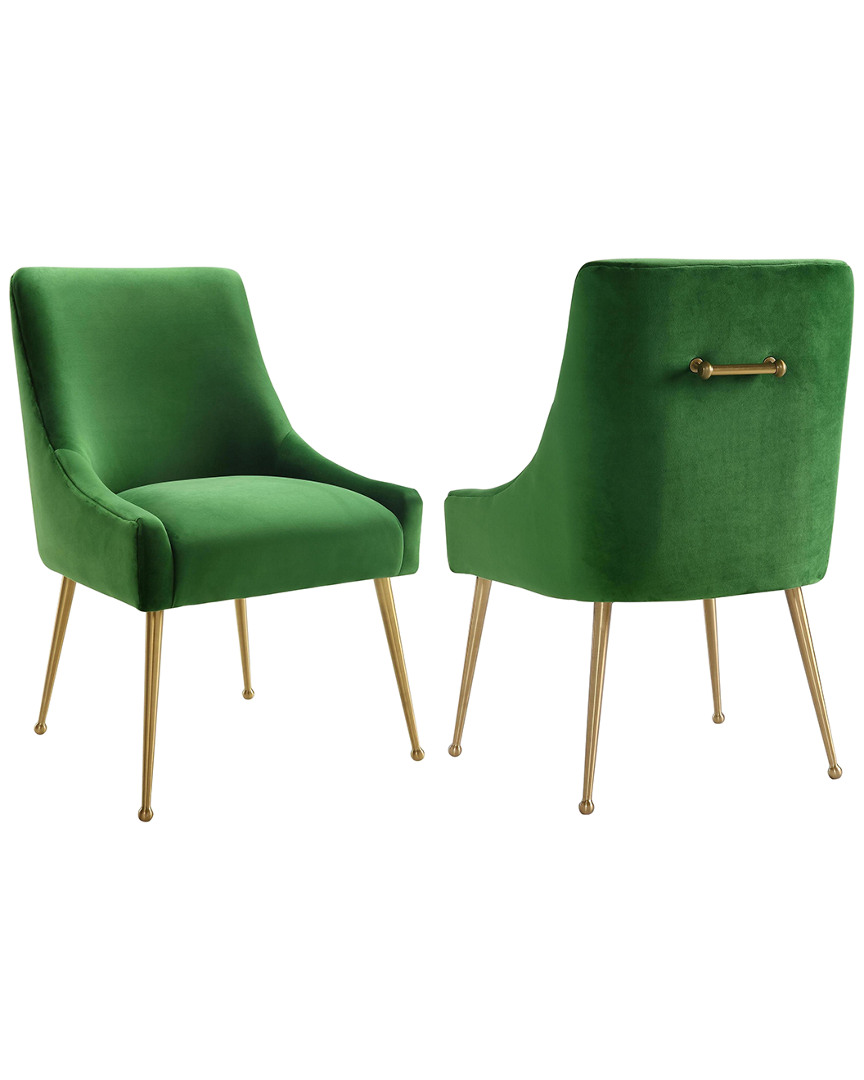 Tov Beatrix Green Velvet Side Chair