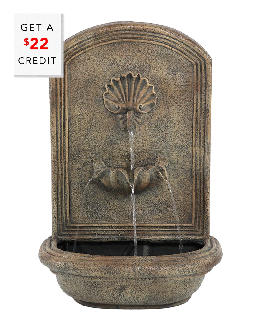 SUNNYDAZE SUNNYDAZE SEASIDE SOLAR WALL FOUNTAIN WITH $22 CREDIT 