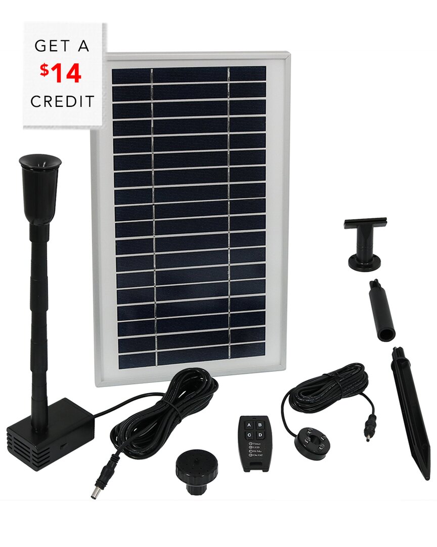 Shop Sunnydaze 105 Gph Solar Pump Kit With $14 Credit In Black