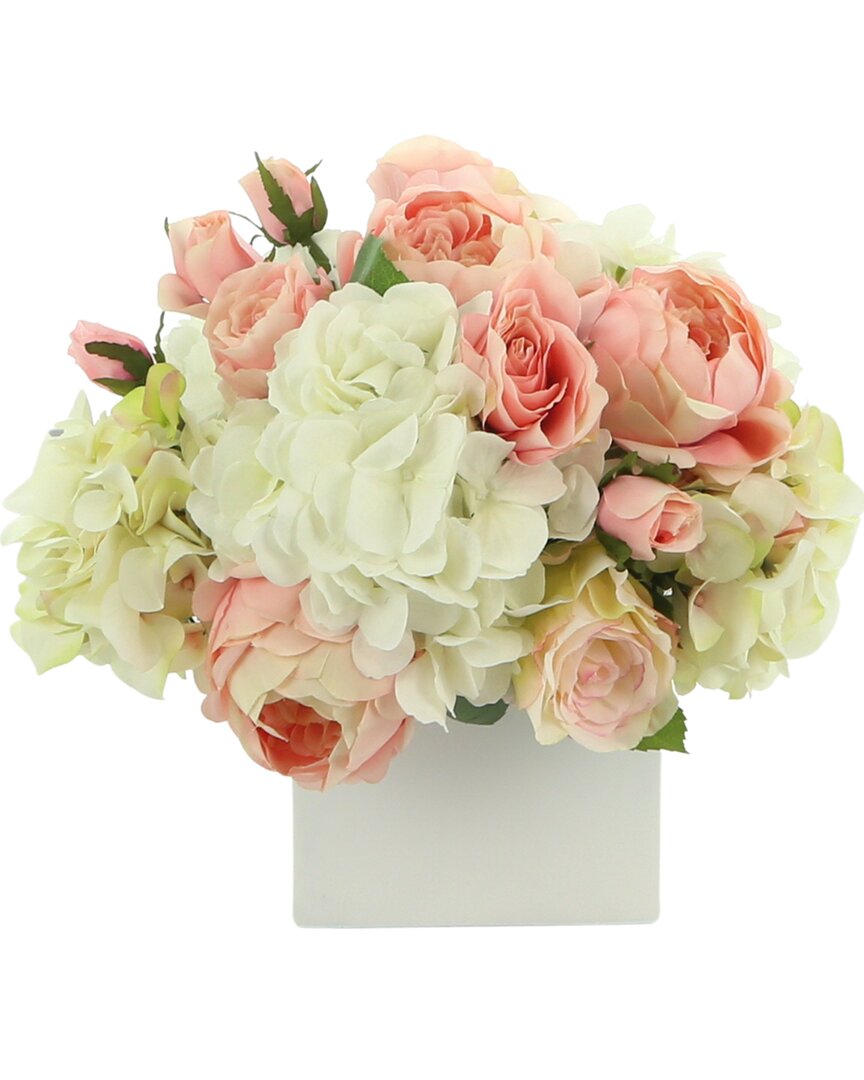 Creative Displays Mixed Floral Arrangement With Roses, Peonies & Hydrangeas In Pink