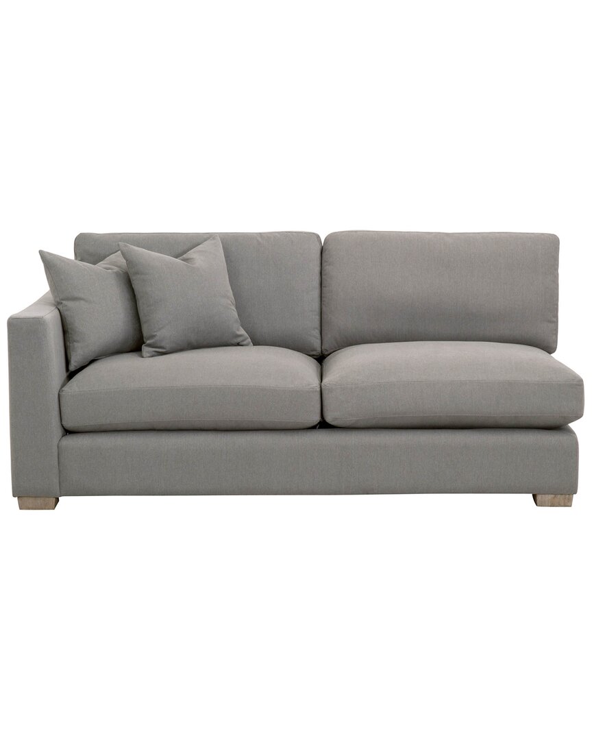 Essentials For Living Hayden Modular 2-seat Left Taper Arm Sofa In Grey