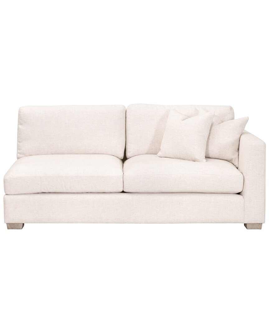 Essentials For Living Hayden Modular 2-seat Right Taper Arm Sofa In White