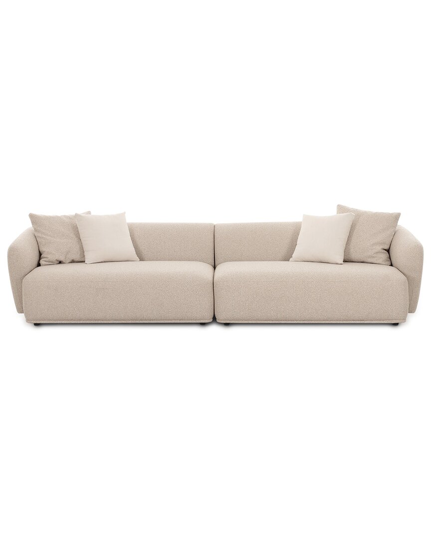 Tov Furniture Sylvie Cream Boucle 4-seater Sofa