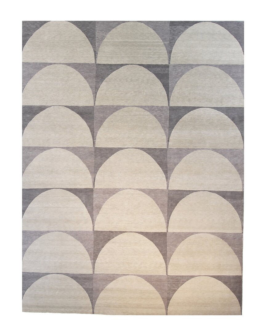 F.j. Kashanian Harper Wool Rug In Grey