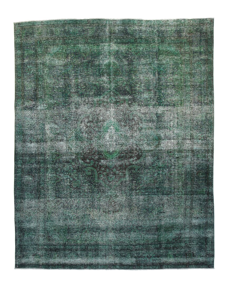 F.j. Kashanian Vintage Wool Rug In Green