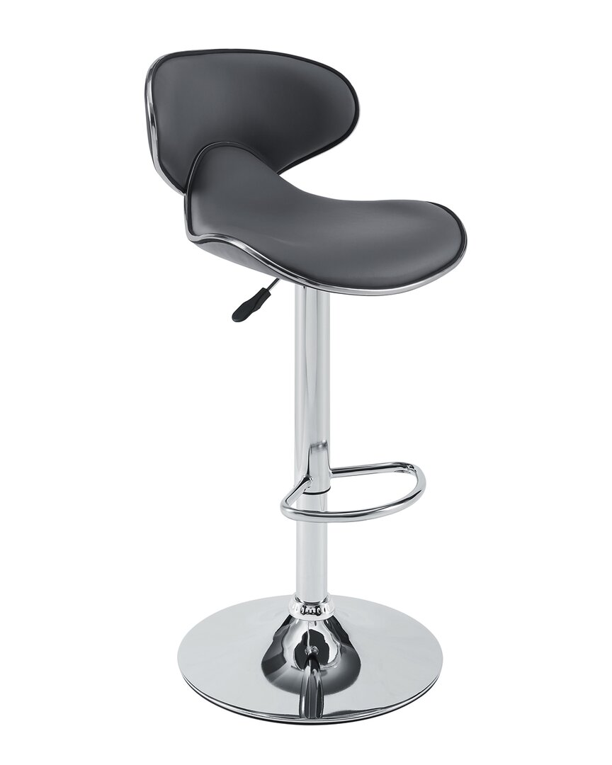 Linon Adjustable Barstool In Black