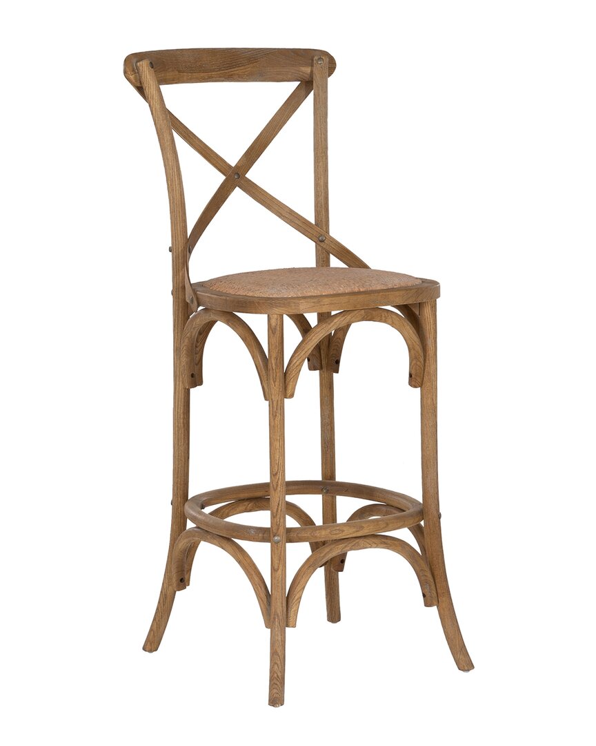 Linon Roxy Bar Stool In Brown