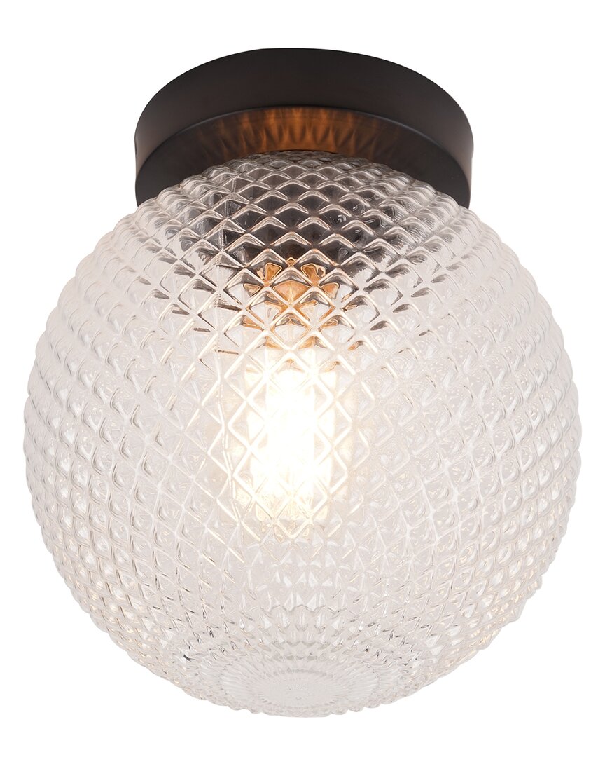 Kenroy Home Prismatic 1-light Flush Mount In Black