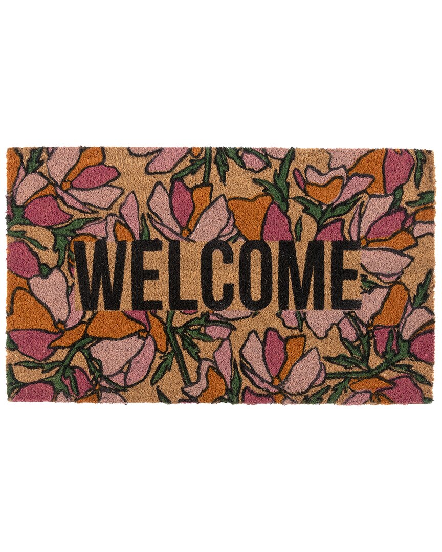 Shiraleah Welcome Floral Doormat