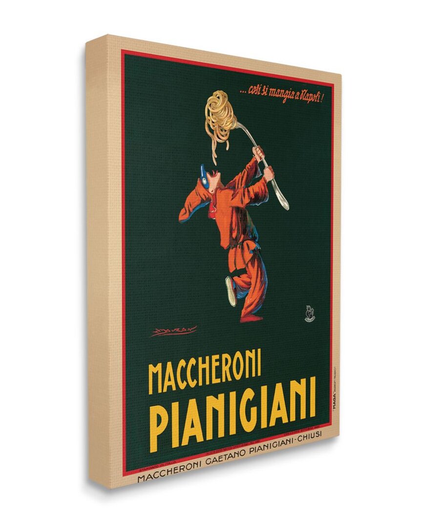 Stupell Maccheroni Pianigiani Vintage Poster Food Design Wall Art