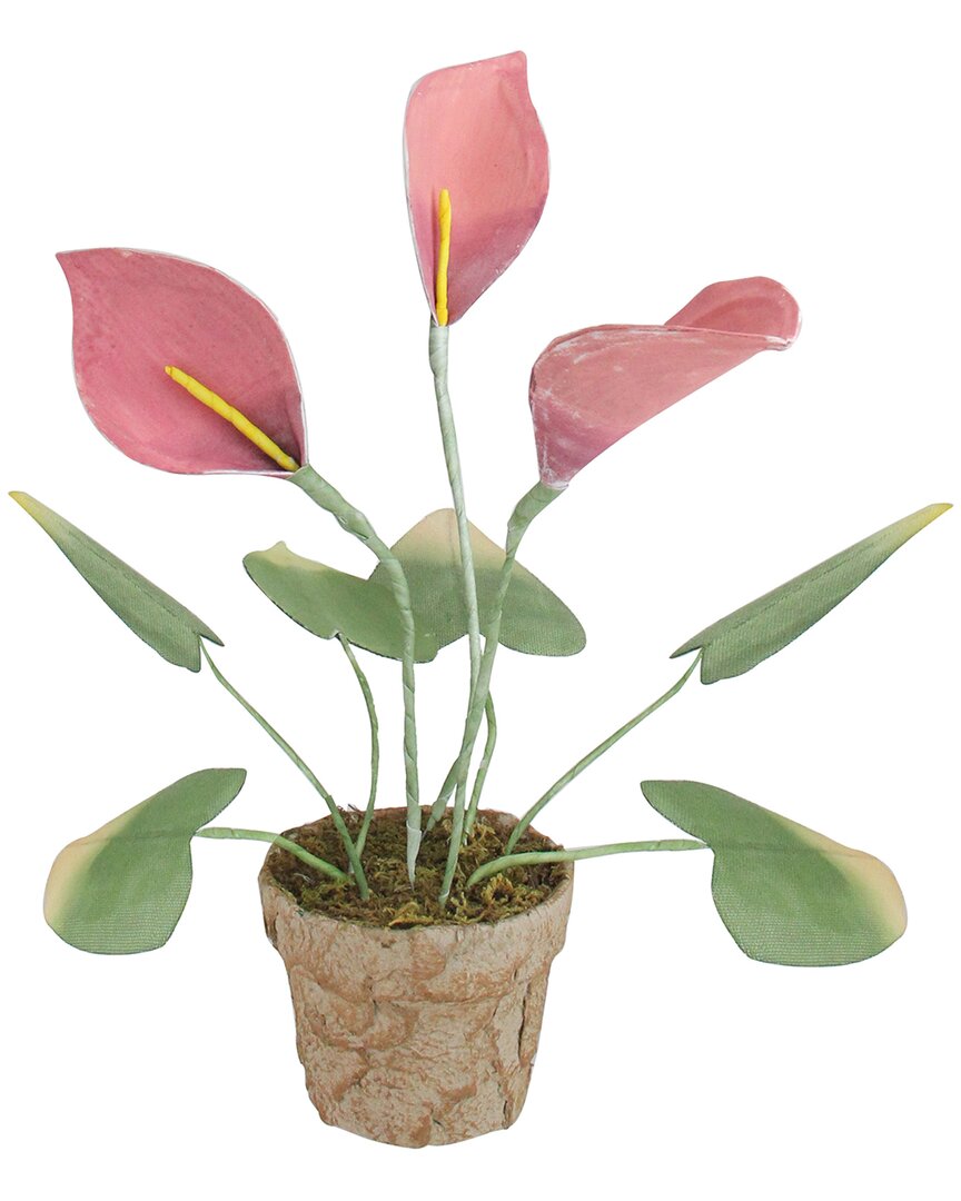 Northern Lights Northlight 19in Pink And Green Decorative Calla Lily Artificial Christmas Plants In Pink