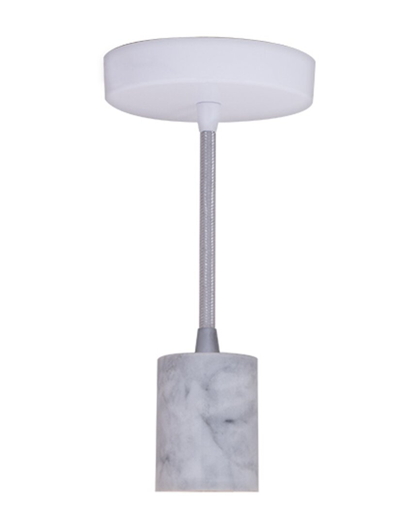 Bulbrite Natural Marble Pendant In White