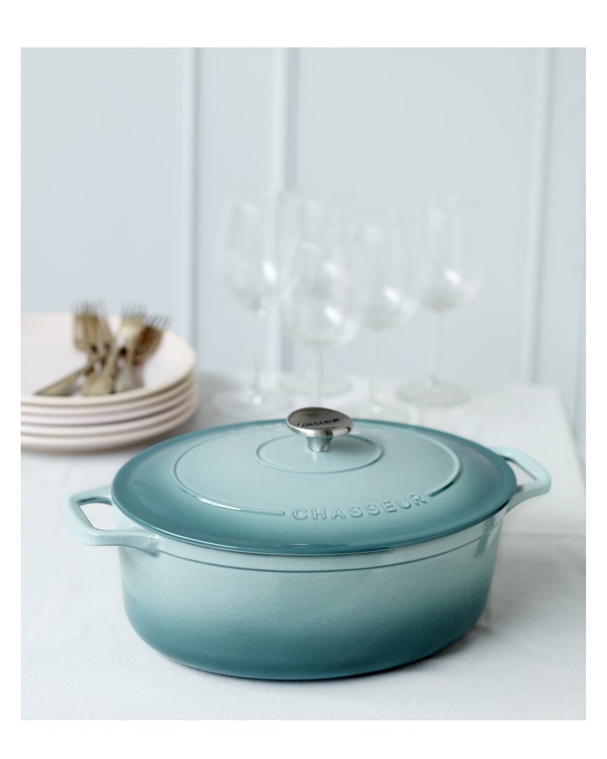 Chasseur 7.25qt French Enameled Cast Iron Oval Dutch Oven