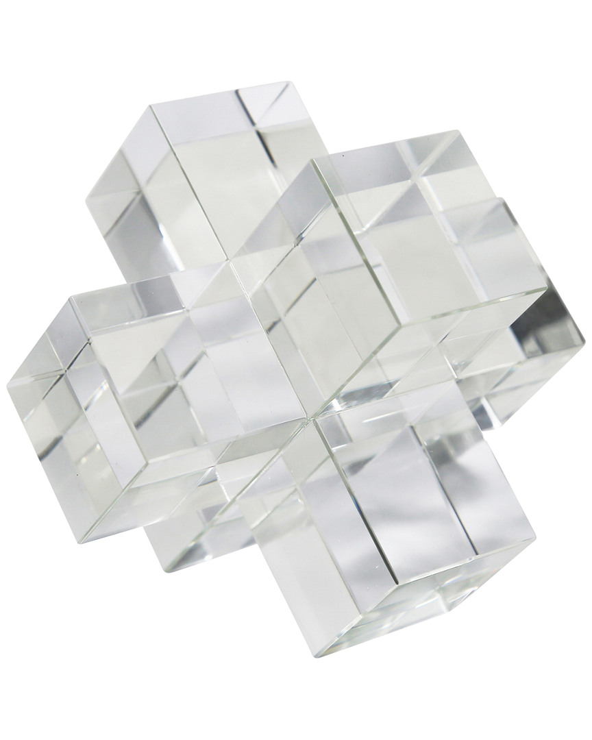 Sagebrook Home Crystal Geometric Ornament
