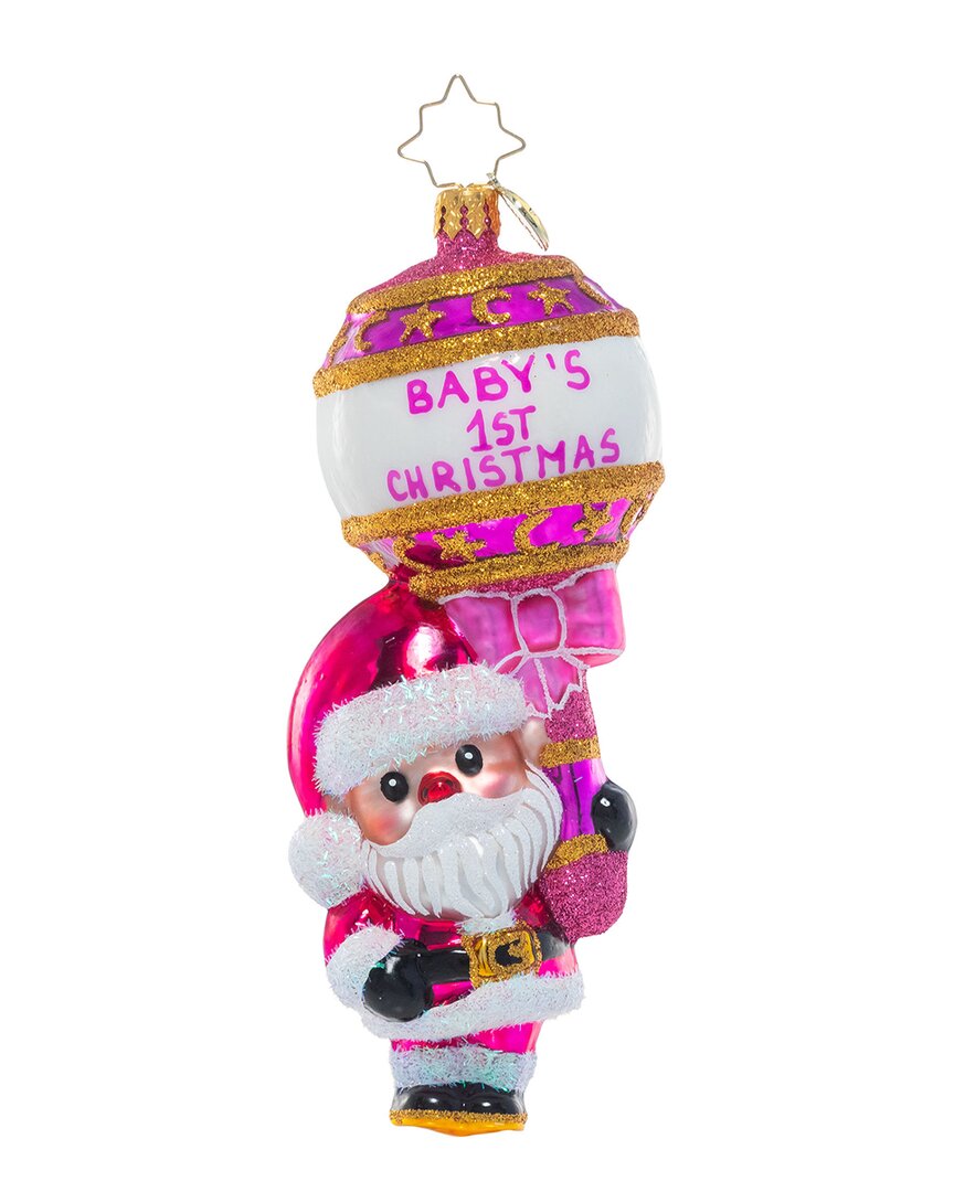 Shop Christopher Radko First Christmas Rattle: Pretty In Pink Christmas Ornament