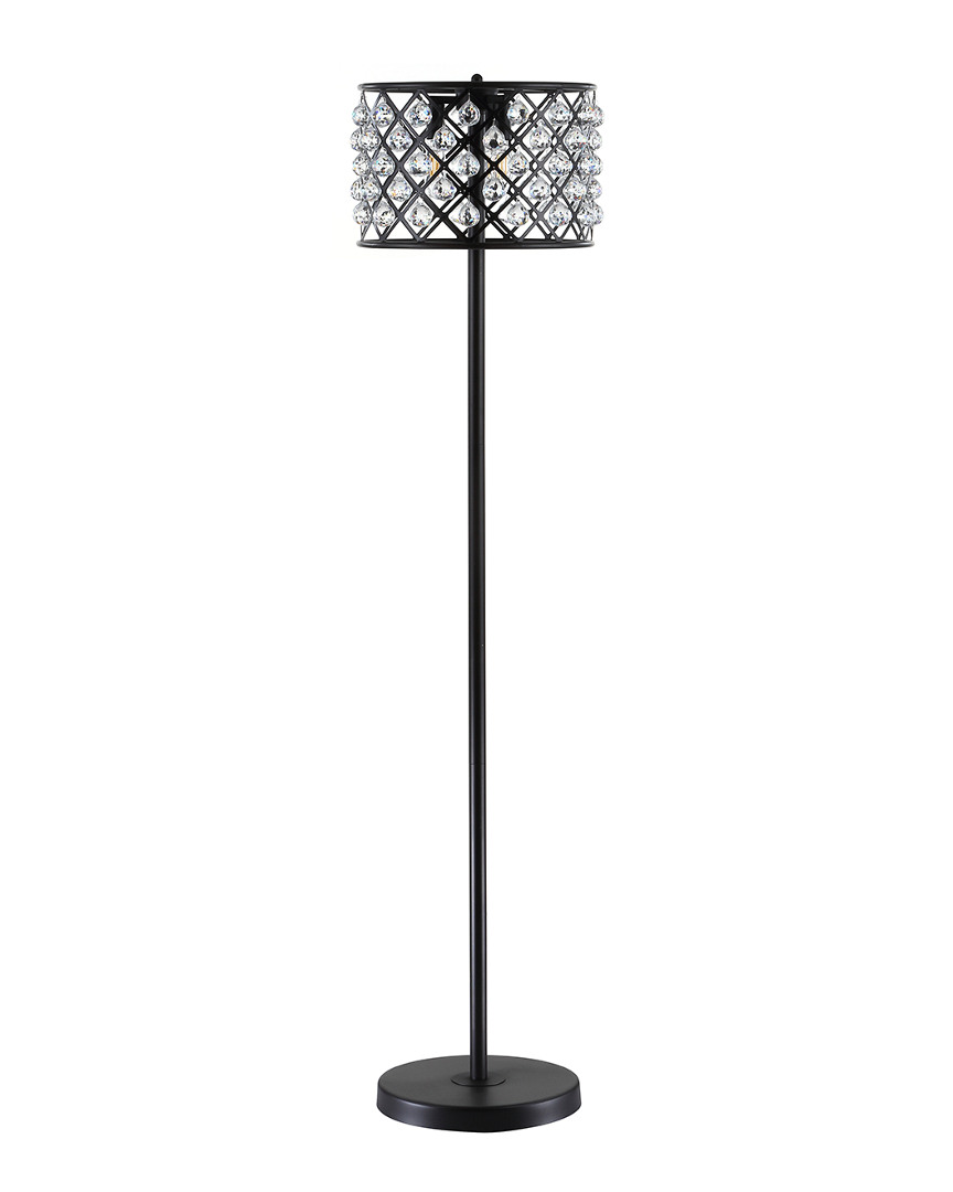Jonathan Y Designs 60in Elizabeth Bronze & Clear Floor Lamp