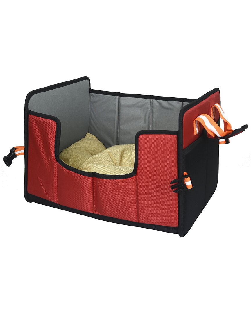 Pet Life Travel Nest Folding Travel Cat And Dog In Red